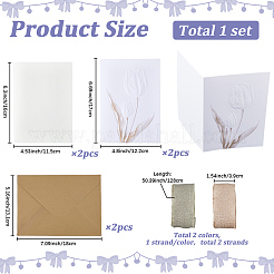 2Pcs 2 Colors Paper Wedding Vows Cards&nbsp;AJEW-GF0012-70