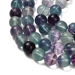 Natural Fluorite Beads Strands&nbsp;G-L634-B04-10mm