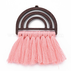 Polycotton(Polyester Cotton) Tassel Big Pendants&nbsp;FIND-T052-14E