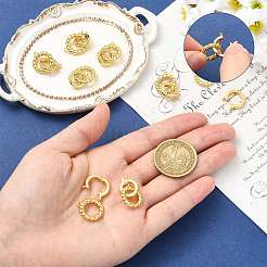 8Pcs Brass Fold Over Clasps&nbsp;KK-FS0002-19G