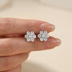 925 Sterling Silver Pave Moissanite Stud Earrings for Women&nbsp;SX7074-1