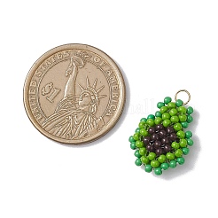 Glass Seed Beaded Pendants&nbsp;PALLOY-MZ00914