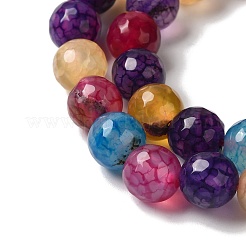 Dyed & Heated Natural Dragon Veins Agate Beads Strands&nbsp;G-P539-A01-21
