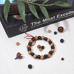 Natural Wood Beads&nbsp;WOOD-PH0001-33-LF-WH