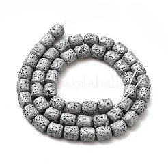 Electroplated Natural Lava Rock Beads Strands&nbsp;G-G984-16A