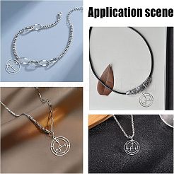 10Pcs 304 Stainless Steel Sigil of Lilith Pendants&nbsp;STAS-UN0028-57
