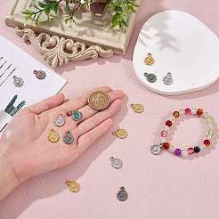 15Pcs 3 Colors 304 Stainless Steel Pendants&nbsp;STAS-SZ0002-82