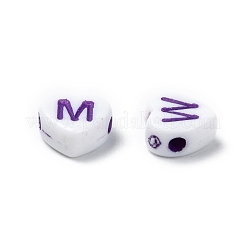 Opaque Acrylic Heart Beads&nbsp;SACR-Q100-M031