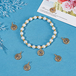 8Pcs Brass Micro Pave Cubic Zirconia Charms&nbsp;KK-BBC0004-71