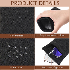 1Pc PU Imitation Leather Eyeglass Cases&nbsp;AJEW-CN0007-66B