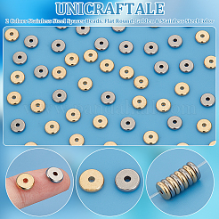 100Pcs 2 Colors Stainless Steel Spacer Beads&nbsp;STAS-UN0059-46