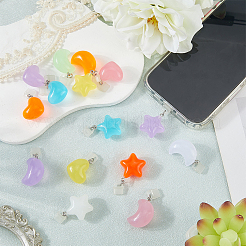 15Pcs PVC Plastic Mobile Dustproof Plugs&nbsp;HJEW-AR00032