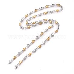 304 Stainless Steel Heart Link Chains&nbsp;STAS-D233-25GP