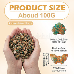 100G Opaque Acrylic Beads&nbsp;OACR-TA0003-93