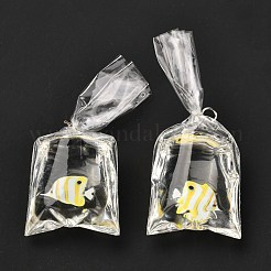 Resin Pendants with Iron Jump Ring&nbsp;RESI-A015-03C