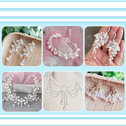 5 Strands Transparent Teardrop Glass Beads Strands&nbsp;GLAA-TA0004-21A