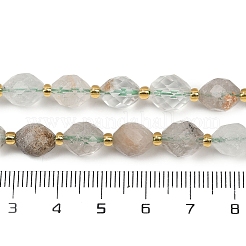Natural Green Lodolite Quartz  Beads Strands&nbsp;G-N342-149A