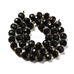 Natural Black Onyx(Dyed & Heated) Beads Strands&nbsp;G-P508-A03-01