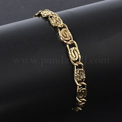 6MM 304 Stainless Steel Lumachina Chain Bracelets&nbsp;SA-CBA2696-14G