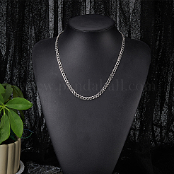 1Pc 304 Stainless Steel Cuban Link Chain Necklaces for Men Women&nbsp;NJEW-BM0001-08A