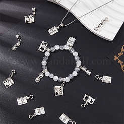 10 Sets Teachers' Day Tibetan Style Alloy European Dnagle Charm&nbsp;FIND-FH0006-83