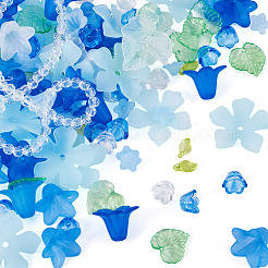 440Pcs 12 Styles Transparent Acrylic Pendants&nbsp;TACR-TA0001-85