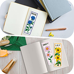 1 Bag Bookmarks Painting Needle Felting Kit for Beginners&nbsp;DIY-CP0013-36C