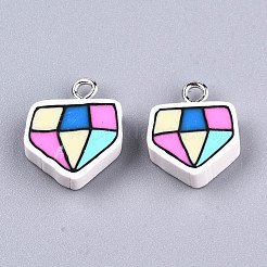 Handmade Polymer Clay Pendants&nbsp;X-CLAY-T016-77