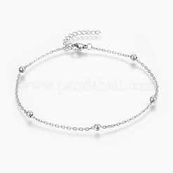 304 Stainless Steel Anklets&nbsp;AJEW-H013-02