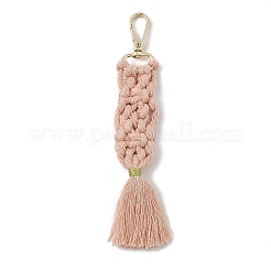 Handmade Macrame Nylon Thread Pendant Decorations&nbsp;HJEW-P019-06G-01