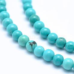 Natural Magnesite Round Beads Strands&nbsp;TURQ-G148-03-4mm