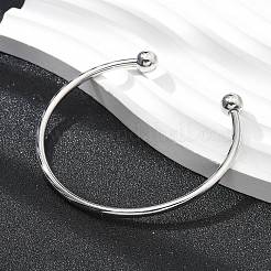 Brass Open Cuff Bangles&nbsp;BJEW-G736-07P