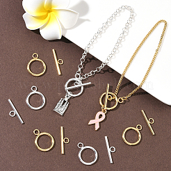 20 Sets 2 Colors 304 Stainless Steel Toggle Clasps&nbsp;STAS-BBC0008-06