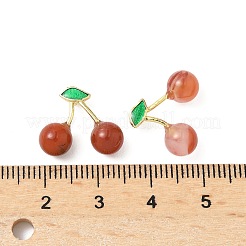 Natural Agate Fruit Pendants&nbsp;KK-B140-01G