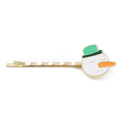 Christmas Theme Alloy Enamel Hair Bobby Pin&nbsp;AJEW-A056-04C