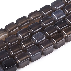 Natural Grey Agate Beads Strands&nbsp;G-N353-03A-01