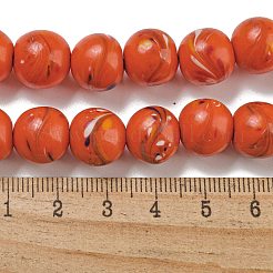 Handmade Lampwork Beads Strands&nbsp;BLOW-D006-07I