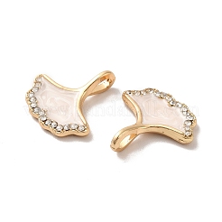 Rack Plating Alloy Rhinestone Pendant&nbsp;ENAM-O050-01G