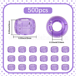 500Pcs Transparent Plastic Beads&nbsp;KY-SP0001-54A