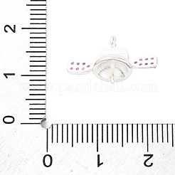 Brass Micro Pave Cubic Zirconia Peg Bails Pin Charms&nbsp;KK-A240-03S