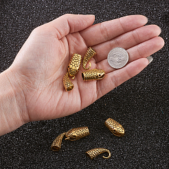 Tibetan Style Alloy Hook and Snake Head Clasps&nbsp;TIBE-TA0001-06AG
