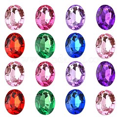 Imitation Taiwan Acrylic Rhinestone Cabochons&nbsp;GACR-A007-18x25mm-M