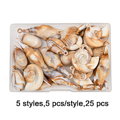 25Pcs 5 Styles Acrylic Big Pendants&nbsp;OACR-FP0001-36
