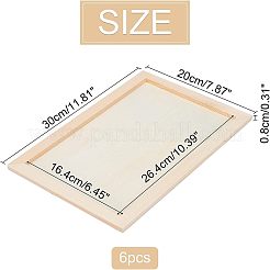 Wood Painting Canvas Panels&nbsp;LS-WOOD-WH0109-07