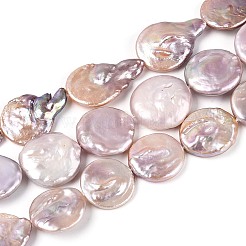Natural Baroque Keshi Pearl Beads Strands&nbsp;PEAR-S018-20E