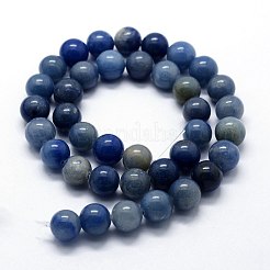 Dyed & Heated Natural Blue Aventurine Beads Strands&nbsp;G-I199-24-4mm