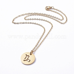 304 Stainless Steel Pendant Necklaces&nbsp;NJEW-E147-07G