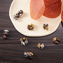 30 Set 6 Colors Brass Magnetic Clasps&nbsp;KK-CJ0001-63