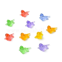 60Pcs 6 Colors Luminous Resin Lizard Figurines&nbsp;DJEW-CJ0001-16