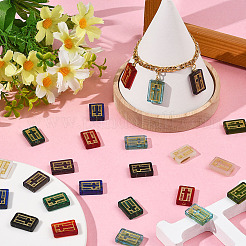 36Pcs 9 Colors Handmade Lampwork Beads&nbsp;LAMP-SC0001-72